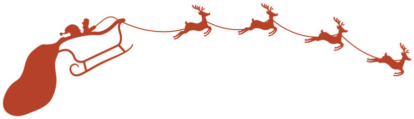 산타클로스 썰매 일러스트 Santa Claus' Sled Illustration