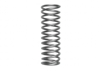Metal coil spiral spring showing tension and compression concept