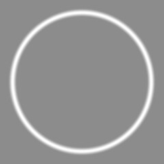 png Glowing circle shape simple vector illustration isolated on gray background