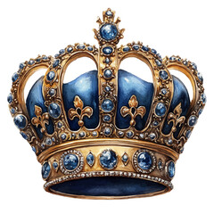 watercolor of Royal Insignia Brooch, vector, isolated on a white background.