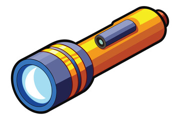 flashlight on white background
