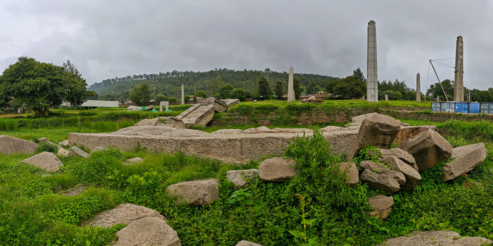 The main steale field at Axum in Ethiopia