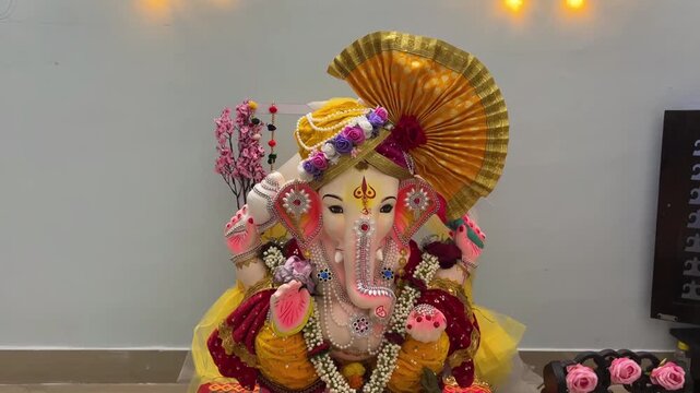 Celebrating Ganesh Chaturthi at home in India