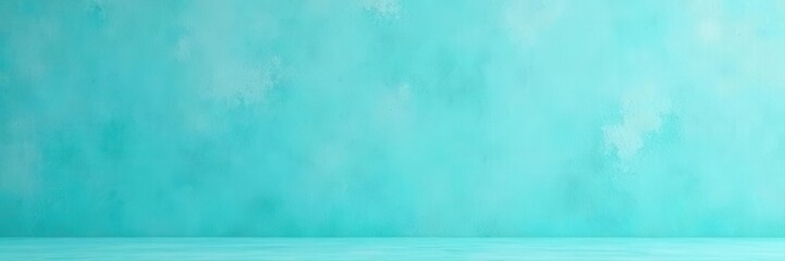 Cool turquoise cement wall, smooth light blue concrete surface , wall background, concrete surface, background texture