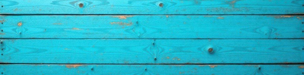 Distressed blue-turquoise wood grain, weathered texture, panel, shabby