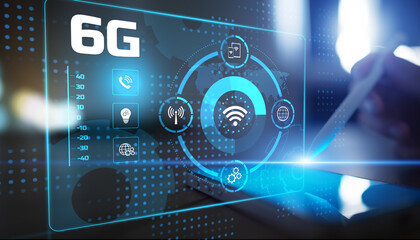 6G Wireless Technology and Future Connectivity Interface with Global Network Integration.