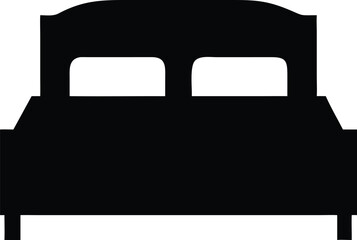 bed vector silhouette illustration