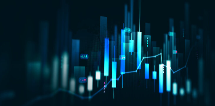 Stock market investment trading graph growth.Trade business analytics graph and financial chart.Finance chart,stock market business and exchange financial growth graph.	
