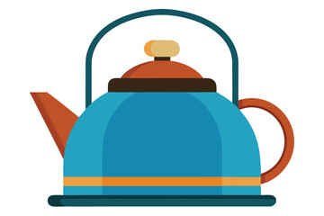 camping kattle on white background