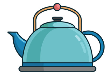 camping kattle on white background