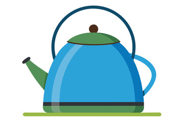 camping kattle on white background