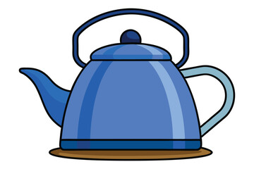 camping kattle on white background 