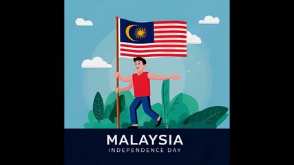 Celebrating Malaysia Independence Day with Patriotic Vector Graphics and Animations perfect for