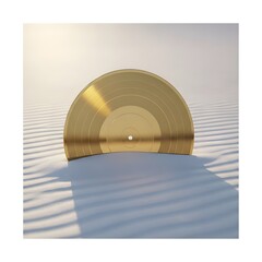 Golden Silence – Minimalist Indie Album Cover