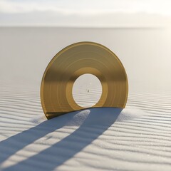 Golden Silence – Minimalist Indie Album Cover