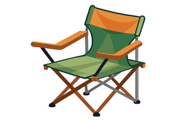 camping chair on white background