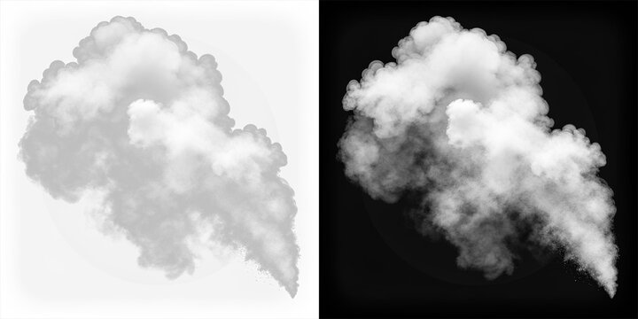 Volumetric gray smoke curl on a transparent background — cinematic overlay for depth and atmosphere. High-res PNG preserves micro-detail; lightweight PNG keeps edits responsive.