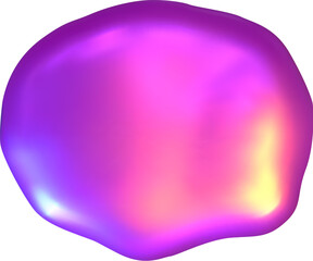 Smooth Y2K chrome 3D blob with liquid sheen. Abstract metallic tones flow across the glossy 3D chrome liquid form.