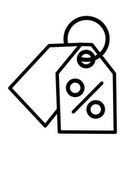 Editable price and discount label vector icons. Part of a comprehensive icon set. Perfect for web and app interfaces, presentations, infographics, etc.