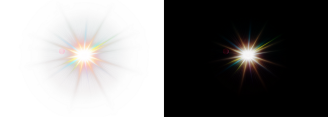 Png Rainbow Lens Flare PNG Overlay on transparent background