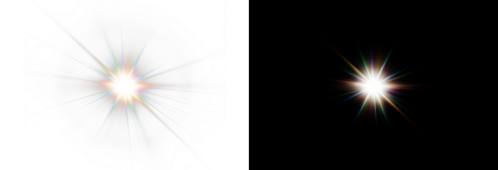 Png Rainbow Lens Flare PNG Overlay on Transparent Background