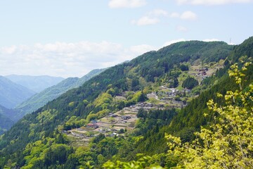 Fototapeta premium 信州 天空の里 下栗
