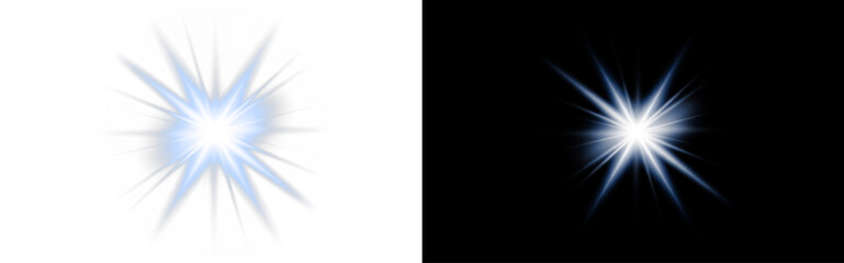 Png Blue Starburst PNG Overlay on transparent background