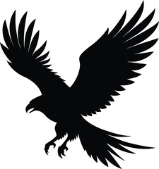 flying eagle bird silhouette