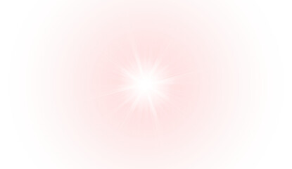 Png Red Starburst PNG Overlay with White Core on Transparent Background