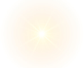 Png Golden Lens Flare PNG Overlay on Transparent Background