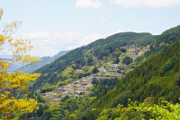 Obraz premium 信州 天空の里 下栗