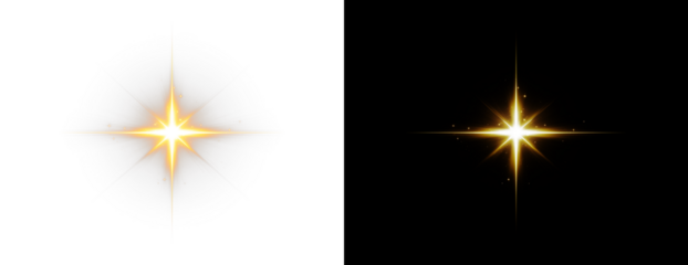 Png Golden Starburst PNG Overlay on transparent background