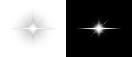 Png White Starburst PNG Overlay on transparent background