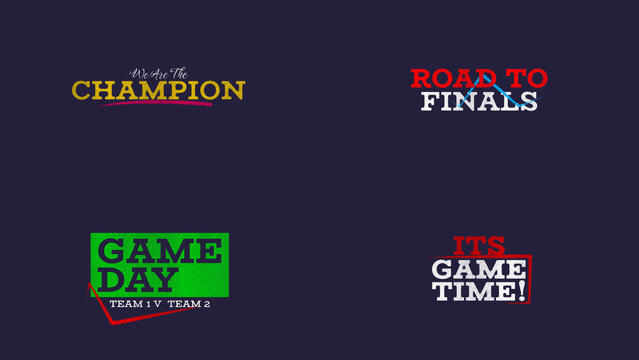 Sport Title Animation