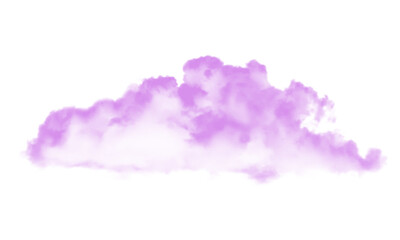 Soft light pink cloud on white background.