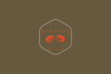 shrimp menu seafood logo