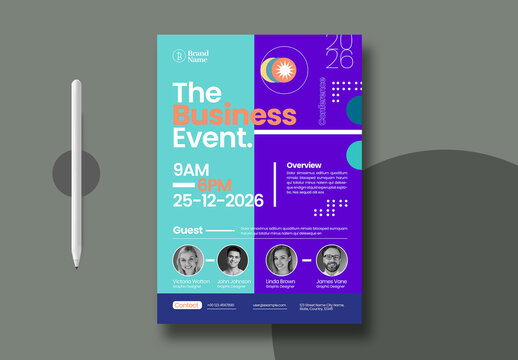 Modern Corporate Conference Poster