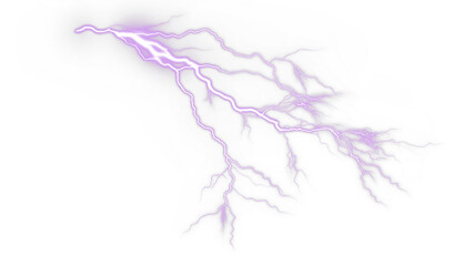 Long thunder flash with natural falloff on a transparent background — striking Overlay for sky replacements. Crisp PNG preserves clarity; compact PNG eases layering.