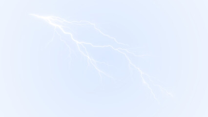 Jagged lightning with branching network on a transparent background — bold Overlay for energy...