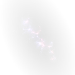 Curved discharge with forked end on a transparent background — stylish Overlay for banners. Clean PNG maintains edges; compact PNG is web ready.