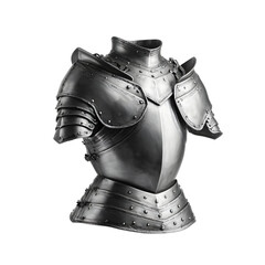 Professional Isolated Single Greave Armor Piece on White Background