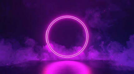 abstract background with glowing circles