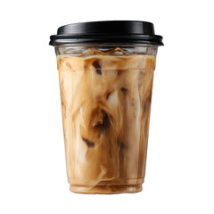 Refreshing Iced Coffee in Clear Plastic Cup for Professional Use