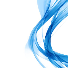 Vibrant Blue Abstract Background on Clean White, Perfect for Graphic Design Projects