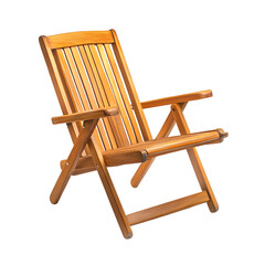 Inviting Wooden Folding Chair Ideal for Waiting Area