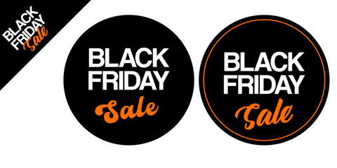 Black Friday SALE sticker set isolated on white. black friday Price sale sticker, sale sticker, price tag, retro label, sale or discount sticker, promotional badge set, shopping label png