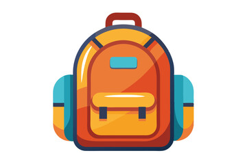 backpack isolated on white background