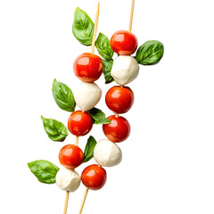 Delicious Caprese Skewers with Fresh Mozzarella and Cherry Tomatoes for Food Lovers