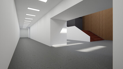 Obraz premium Art Museum Gallery Interior 44_ZETOCG