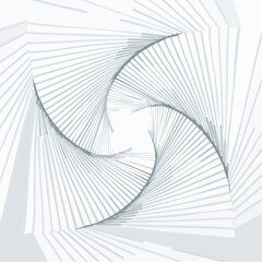 Naklejka premium Abstract geometric composition featuring spiraling lines and minimalist design aesthetics